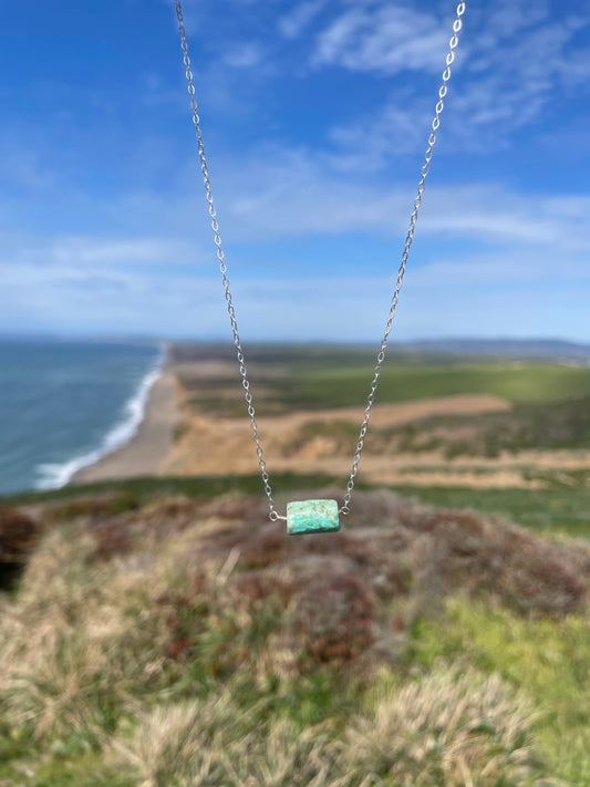 Creek Necklace • African Turquoises Chunk