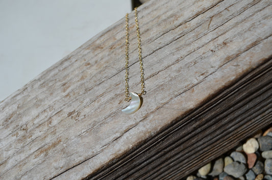 Half Moon Bay Necklace •Mother of Pearl