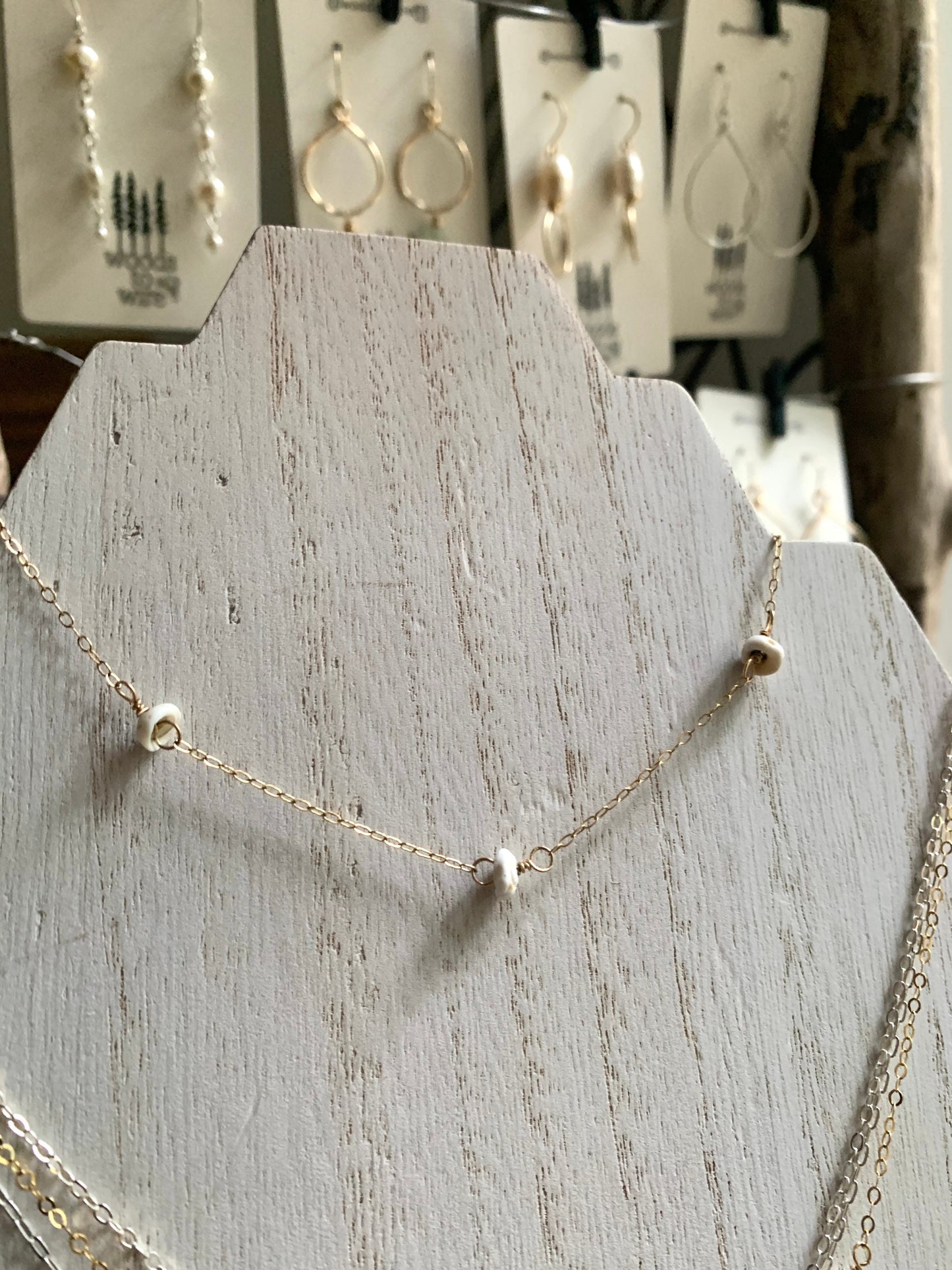 Redwood Necklace• Puka Shell
