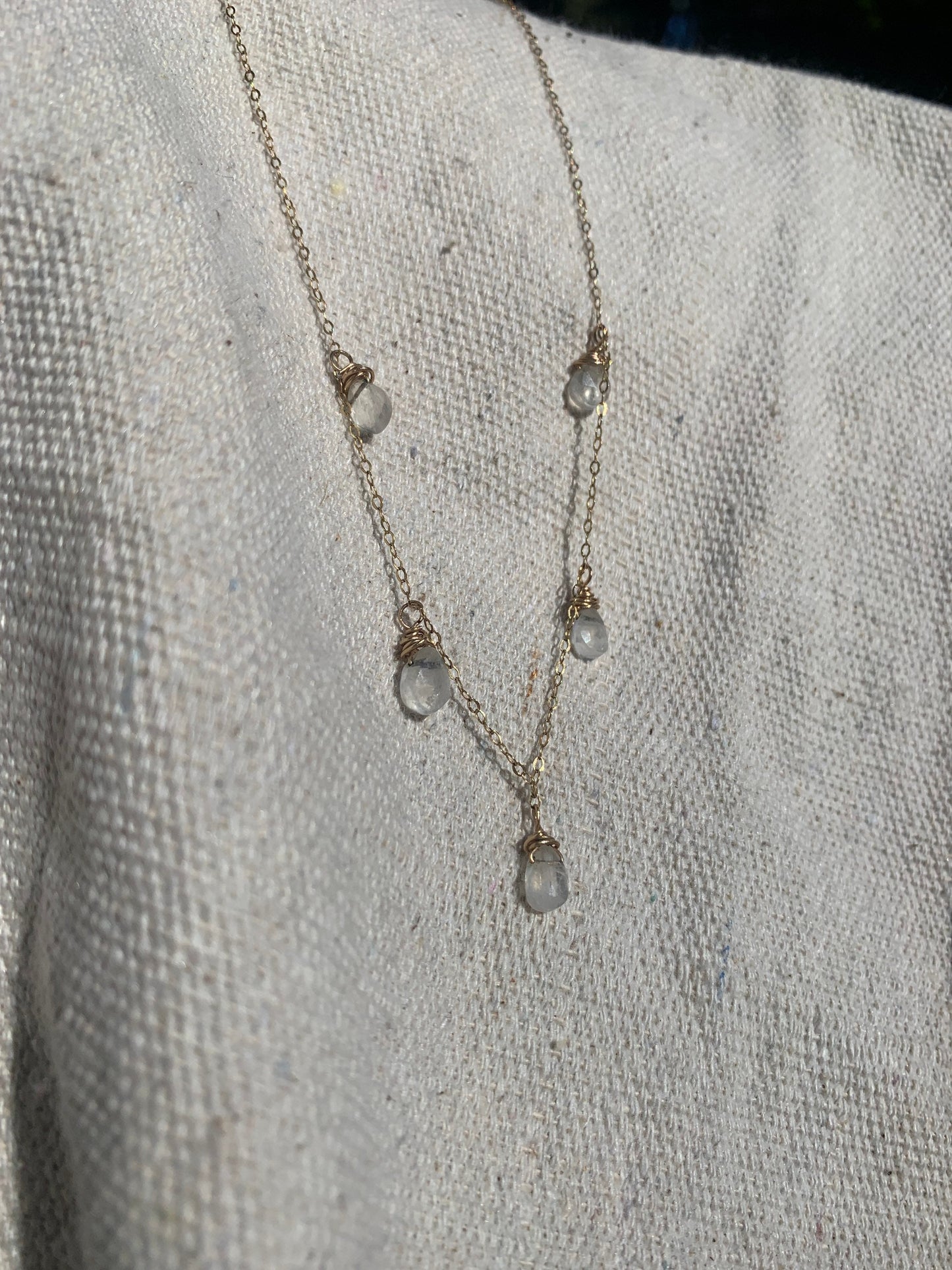 Redwood Necklace •Moonstone
