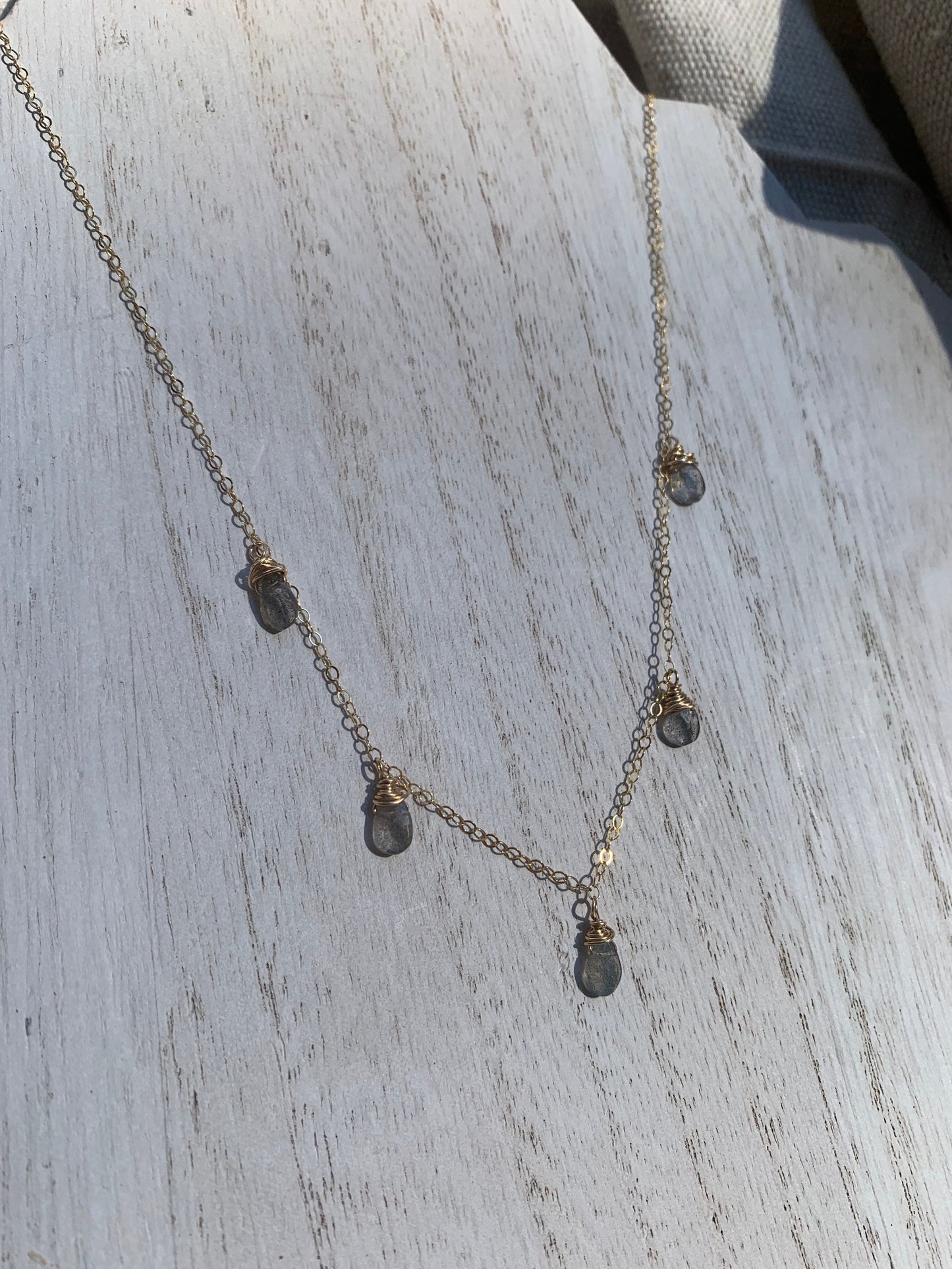 Redwood necklace •labradorite