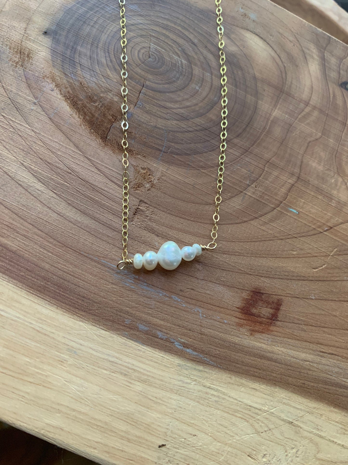 Creek Necklace •Freshwater Pearl