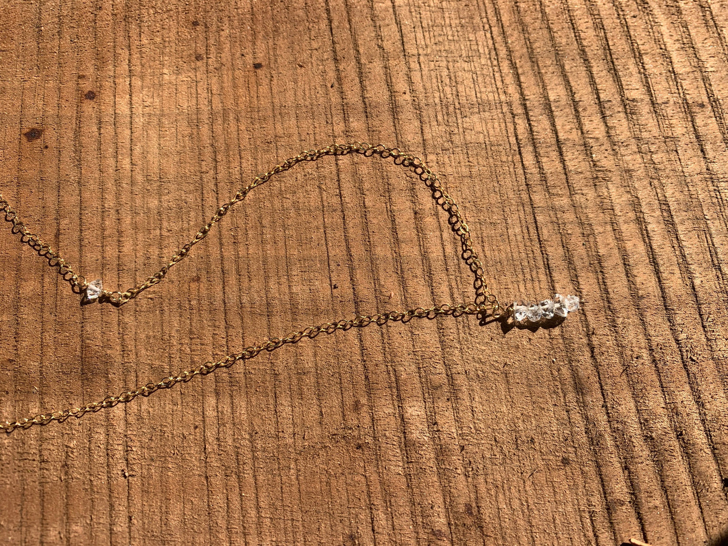 River Necklace •Herkimer Diamonds