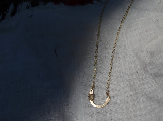 Mini Bridge Necklace •Herkimer Diamond