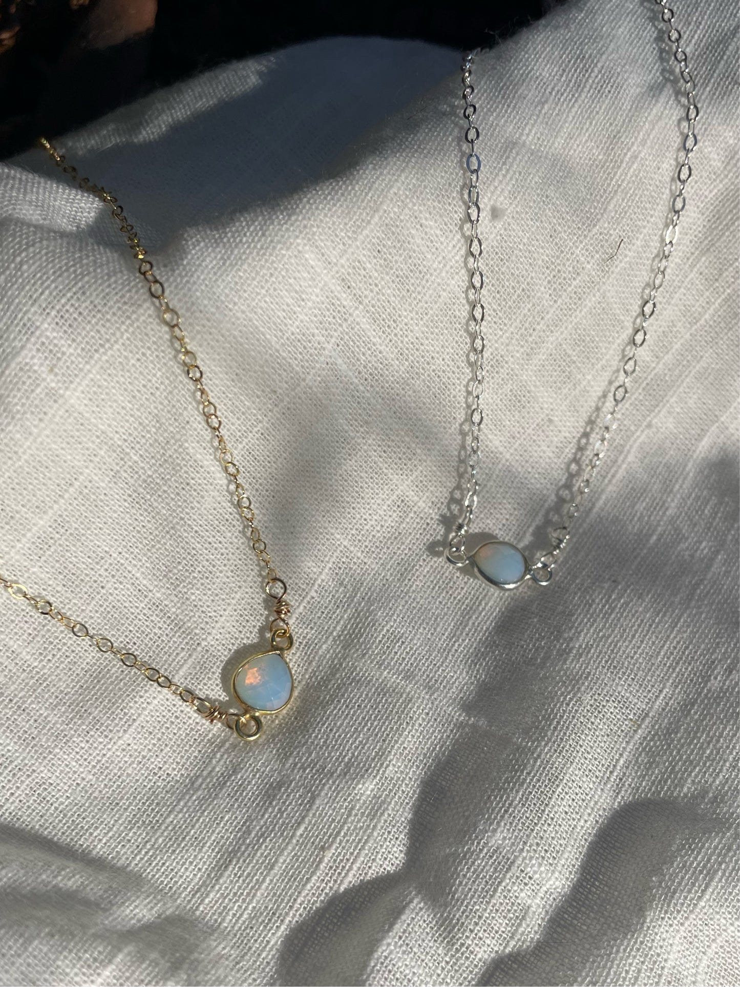 October Necklace •Opal